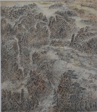 Leung Kui-ting<br />
Title: Taihang Mountain<br />
Year: 2015<br />
Media: Ink and colour on paper<br />
Dimensions: 80 x 70cm