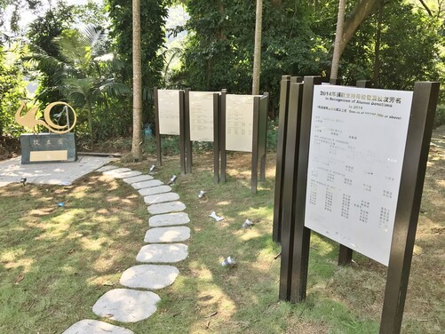 Since 2005, the University installed “Alumni Donations Commemorative Plaques” in the Alumni Garden, for expressing our appreciation towards alumni donors who rendered support to the development of the University.  