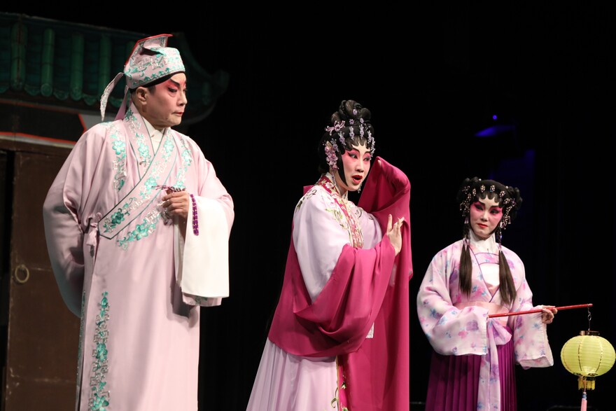 Ms. Yue Meiti performs Cantonese opera.

