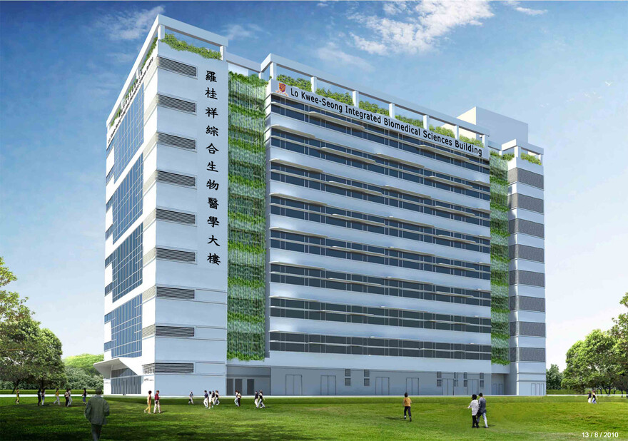 中文大学罗桂祥综合生物医学大楼模拟图
大楼的设立，标志着大学正式开发三十九区，为大学的科研发展揭开新一页。
